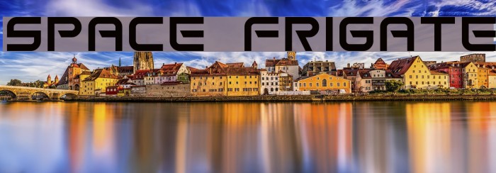 Space Frigate Font examples