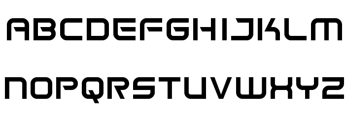 Space Frigate Font LOWERCASE