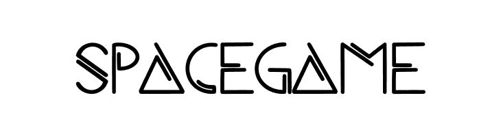 Space Game  フリーフォントのダウンロード