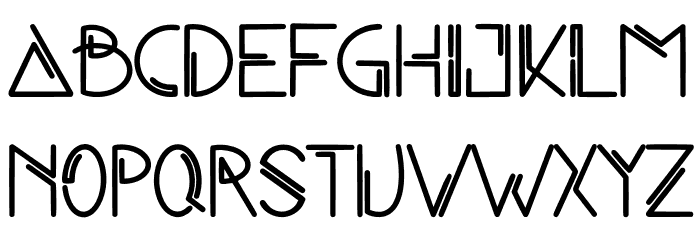 Space Game Font LOWERCASE