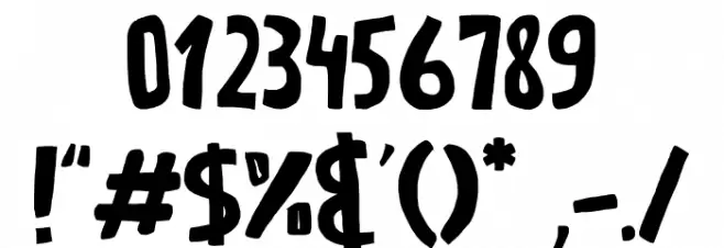 Space Garden Font OTHER CHARS