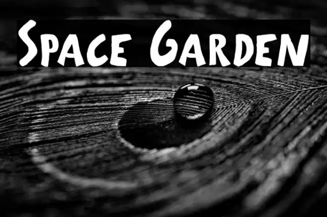 Space Garden Font examples