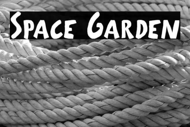 Space Garden Font examples