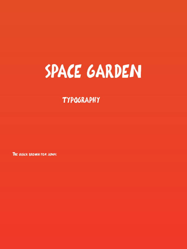 Space Garden Poster