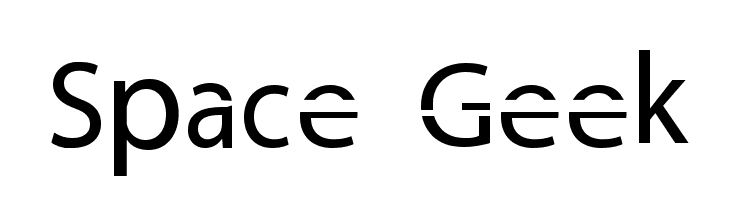 Space Geek  नि: शुल्क फ़ॉन्ट्स डाउनलोड