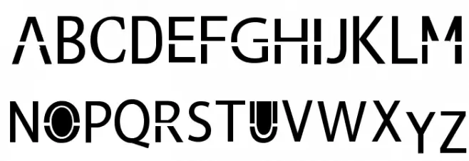 Space Geek Schriftart Groß
