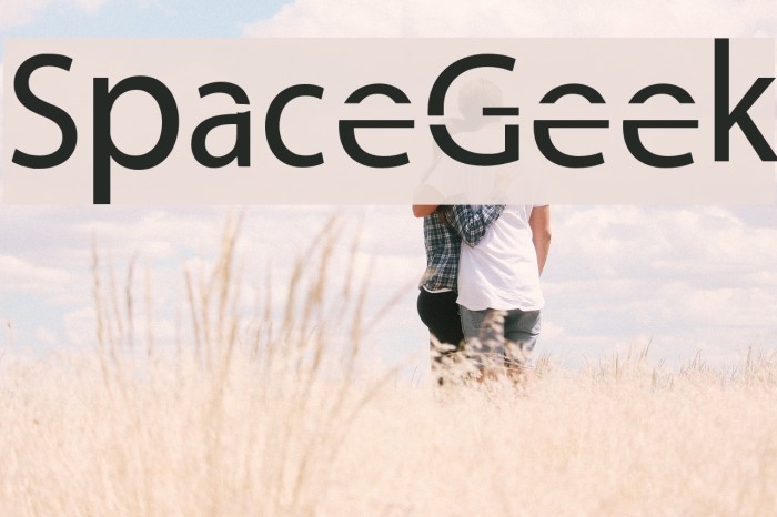Space Geek Font examples