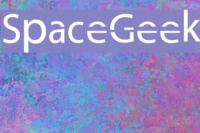 Space Geek Font examples