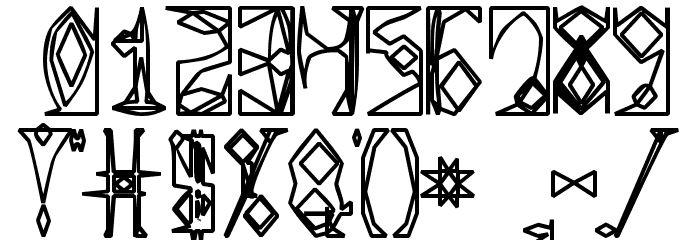 Space Gimboid Font OTHER CHARS