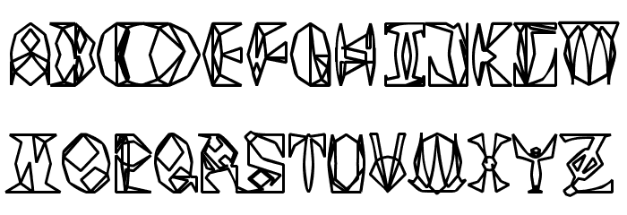 Space Gimboid Font LOWERCASE