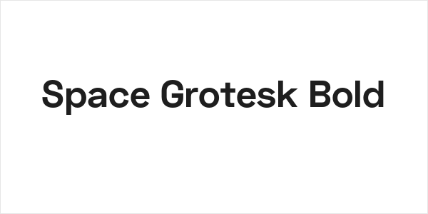 Space Grotesk Bold Logo