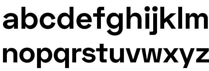 Space Grotesk Bold Font LOWERCASE