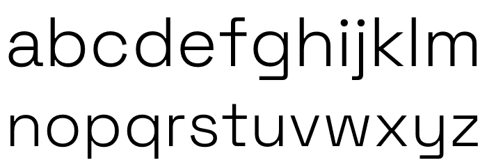 Space Grotesk Light Font LOWERCASE