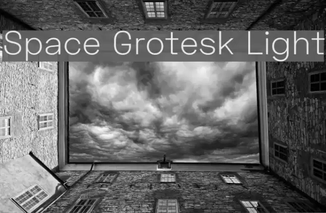 Space Grotesk Light Font examples