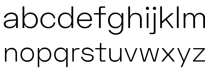 Space Grotesk Light Font LOWERCASE
