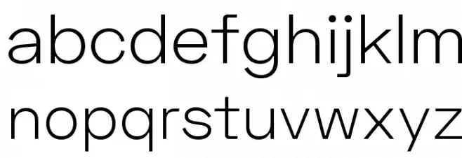 Space Grotesk Light 字体 小写