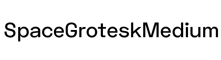Space Grotesk Medium  免费字体下载