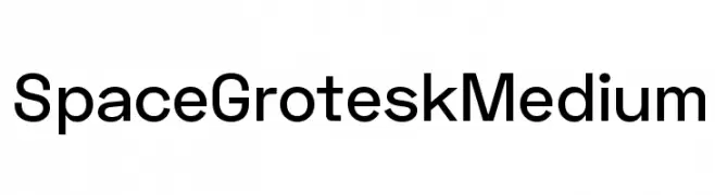 Space Grotesk Medium  免费字体下载