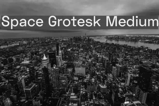 Space Grotesk Medium Font examples