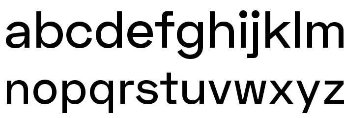 Space Grotesk Medium Font LOWERCASE