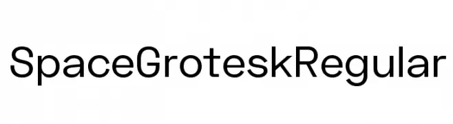 Space Grotesk Regular  免费字体下载