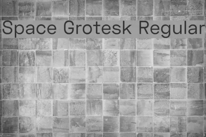 Space Grotesk Regular Font examples