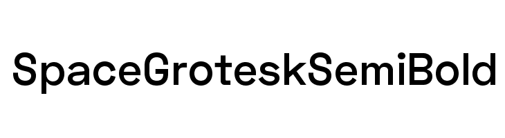 Space Grotesk SemiBold Font