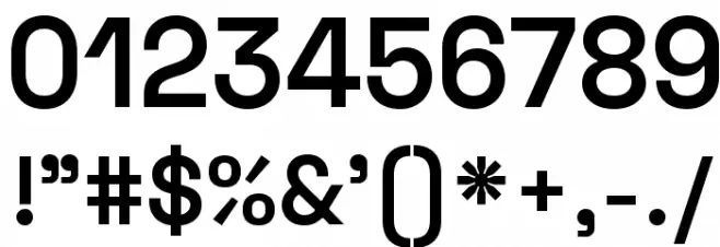 Space Grotesk SemiBold Font OTHER CHARS
