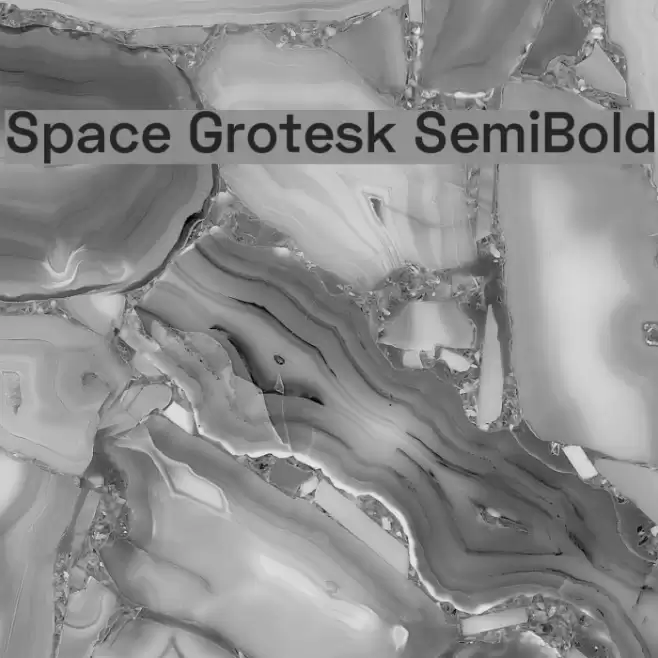 Space Grotesk SemiBold Font examples