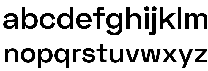 Space Grotesk SemiBold Font LOWERCASE