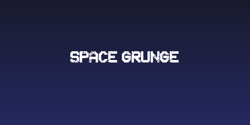 Space Grunge Social Header