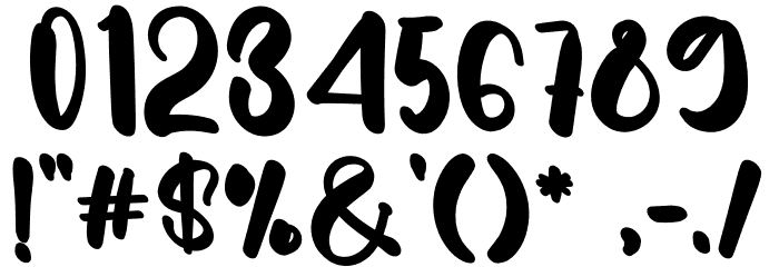 Space Holiday Font OTHER CHARS