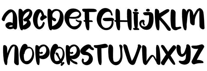 Space Holiday Font LOWERCASE