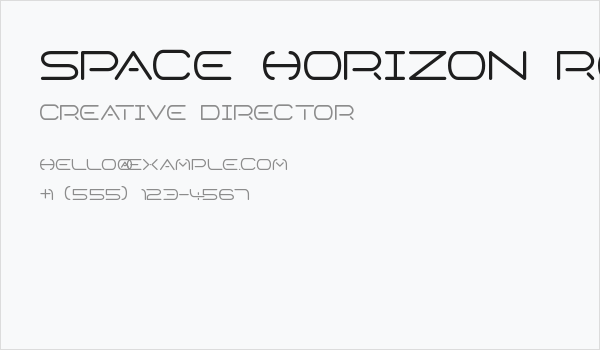 Space Horizon Regular Business Card