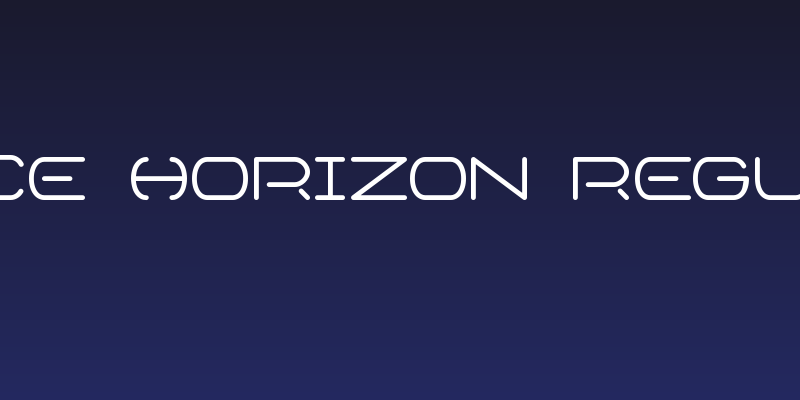 Space Horizon Regular Social Header