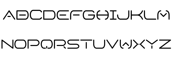 Space Horizon Regular Font LOWERCASE