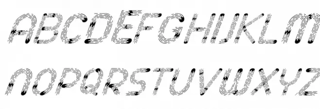 Space Italic Fonte MAIÚSCULAS