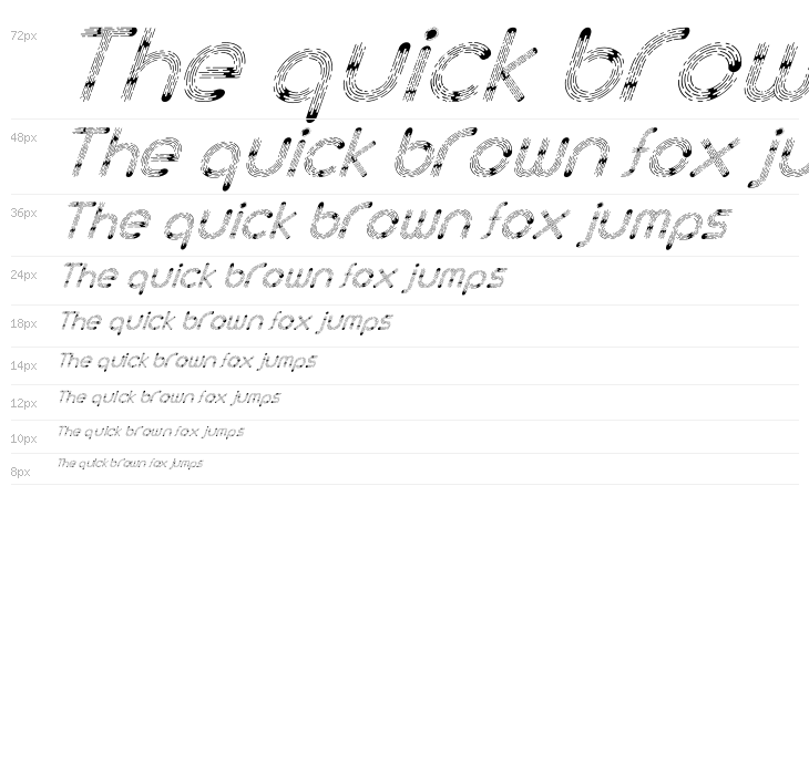 Space Italic Waterfall