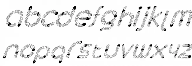 Space Italic 字体 小写