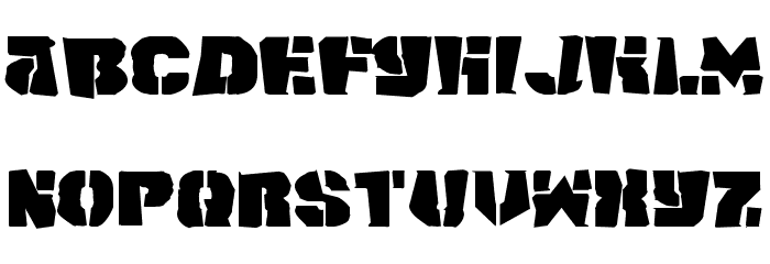 Space Junker Font LOWERCASE