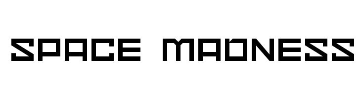 Space Madness  Frei Schriftart Herunterladen