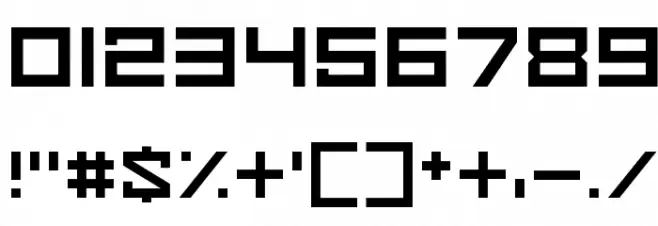 Space Madness Font OTHER CHARS