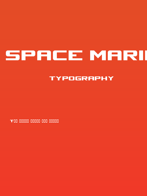 Space Marine Nominal Poster