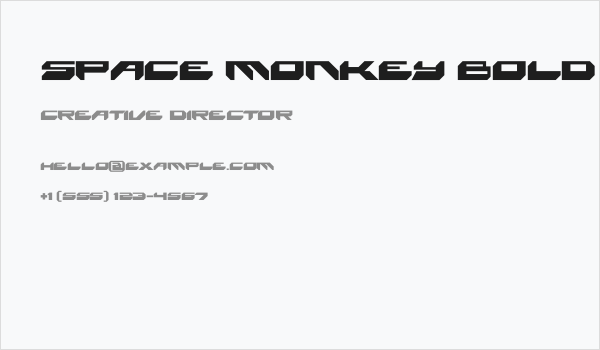 Space Monkey Bold Business Card