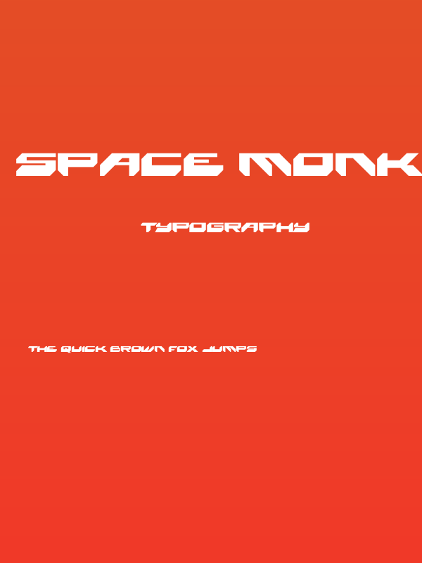 Space Monkey Bold Poster