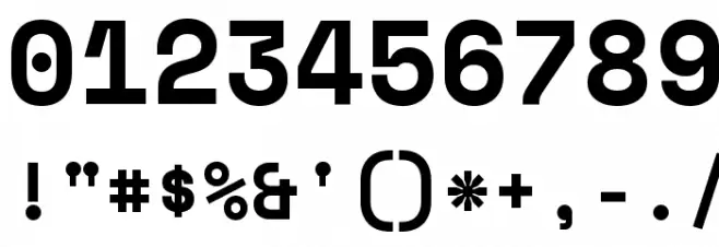 Space Mono Bold Font OTHER CHARS