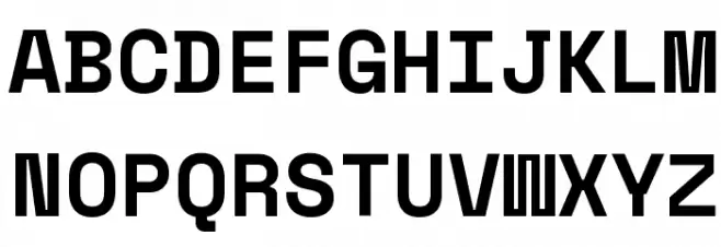Space Mono Bold Schriftart Groß