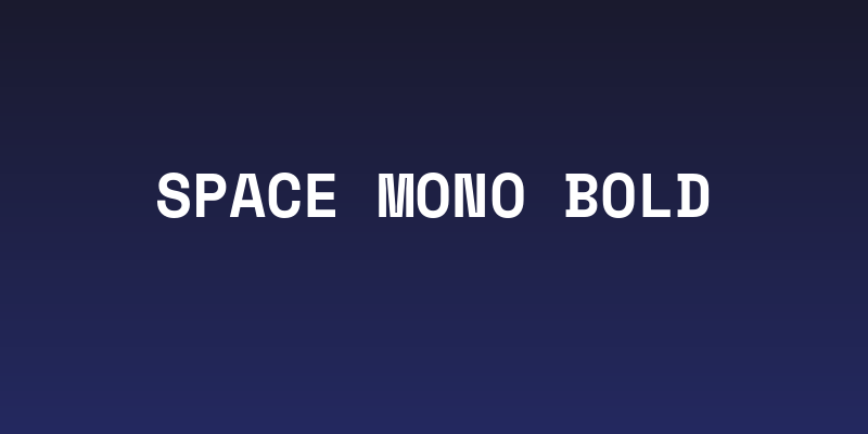 Space Mono Bold Social Header