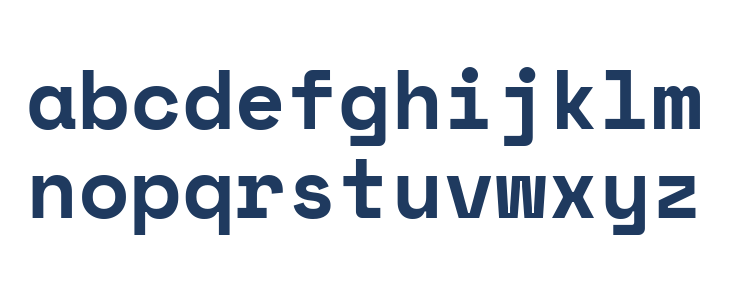 Space Mono Bold Lowercase