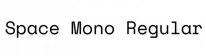 Space Mono Regular  les polices de caractères gratuit tlcharger